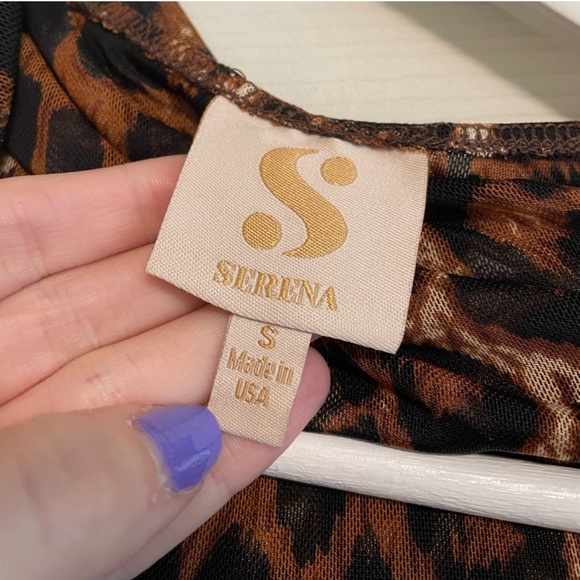 S by Serena Williams Leopard Cheetah Dress Size Small - Picture 5 of 9